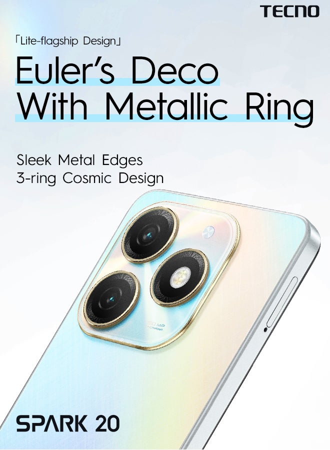 TECNO - Spark 20 Dual SIM Cyber White 8GB RAM 256GB 4G - Middle East Version - Image 1