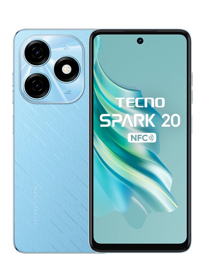 TECNO Spark 20 Dual SIM Magic Skin Blue 8GB RAM 256GB 4G - Middle East Version  - Image 1