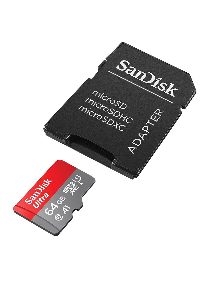Sandisk - 64GB MicroSD Card ,UHS-I, With a Class 10 rating  SDSQUAB-064G-GN6MN 64 GB 64 GB - Image 1