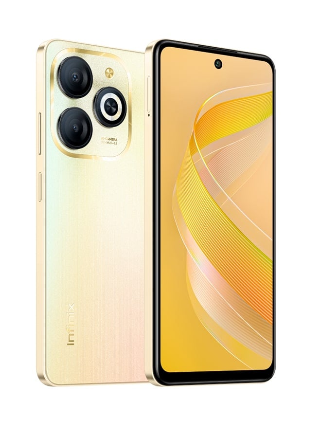 Infinix - Smart 8 Dual SIM Shinny Gold 4+4GB RAM 128GB 4G - Middle East Version - Image 1