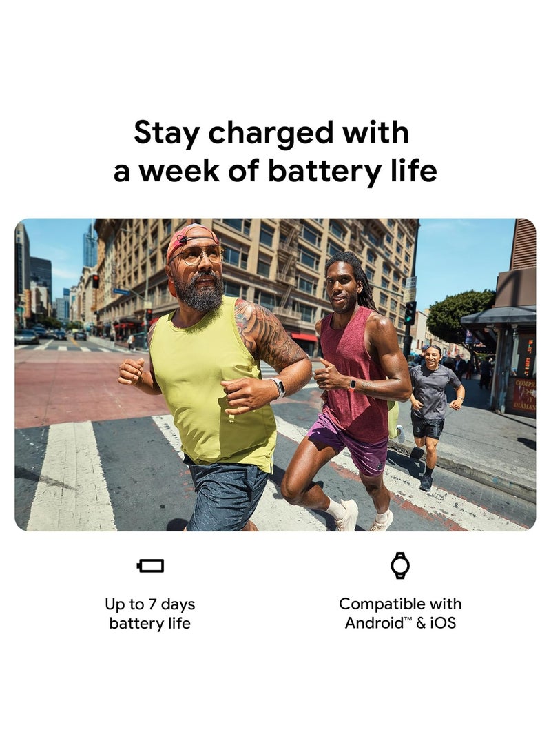 Fitbit - Charge 6 Fitness Tracker with Google apps, Heart Rate on Exercise Equipment, 6-Months Premium Membership Included, GPS, Health Tools and More, Obsidian/Black, One Size (S & L Bands Included) - Image 1
