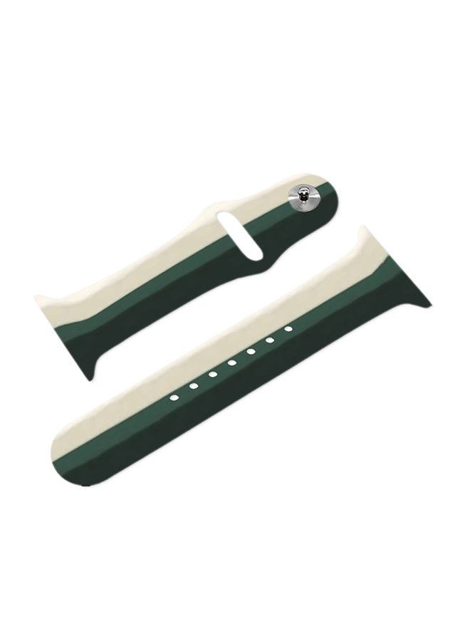 MARGOUN Apple Watch Band 49Mm 45Mm 44Mm 42Mm Stripe Silicone Replacement Band For iWatch Ultra2 Ultra Series 9/8/7/SE/6/5/4/3/2/1 Multicolour6 - Image 5