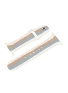 MARGOUN Apple Watch Band 49Mm 45Mm 44Mm 42Mm Stripe Silicone Replacement Band For iWatch Ultra2 Ultra Series 9/8/7/SE/6/5/4/3/2/1 Multicolour7  - Image 5