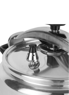 Royalford Royalford 18.0 L Aluminum Pressure Cooker- RF11980| Equipped with Multi-Safety Device and Unique Pressure Indicator| Durable Aluminum Alloy Construction with Firm Handles| Compatible with Gas Silver 18Liters  - Image 3