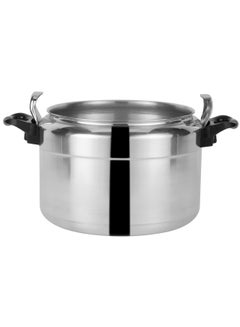 Royalford Royalford 18.0 L Aluminum Pressure Cooker- RF11980| Equipped with Multi-Safety Device and Unique Pressure Indicator| Durable Aluminum Alloy Construction with Firm Handles| Compatible with Gas Silver 18Liters  - Image 2