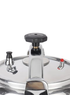 Royalford Royalford 18.0 L Aluminum Pressure Cooker- RF11980| Equipped with Multi-Safety Device and Unique Pressure Indicator| Durable Aluminum Alloy Construction with Firm Handles| Compatible with Gas Silver 18Liters  - Image 4