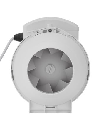 4” In Line Exhaust Fan With 2 Speed, 23W Power, Low Noise, 2660rpm Speed, Installed In Loft Or Roof Space, Overrun Timer Adjustable From 2-30 Minutes, 130CFM Airflow, Rust Free 23 W GF21191 White - pnsku/N70024078V/45/_/1700107268/f08bbe18-4903-4216-ba97-5b85e8369b82