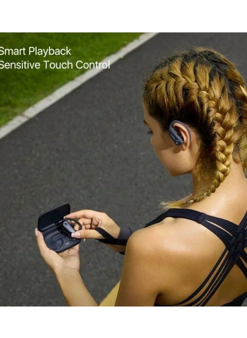 1MORE Fit OWS Open Air Earbuds S50 Wireless BT 38H playtime IPX7 Waterproof 4 Mic DNN Bluetooth Headset Grey - Image 4