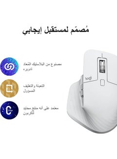Logitech Mx Master 3s Wireless Mouse Pale Grey  - Image 5