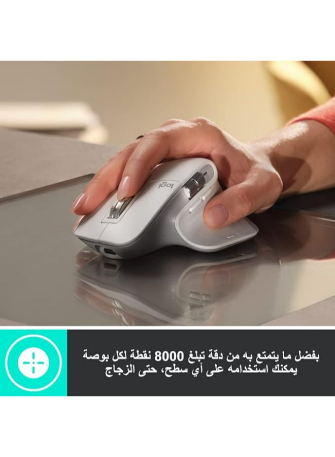Logitech Mx Master 3s Wireless Mouse Pale Grey  - Image 2