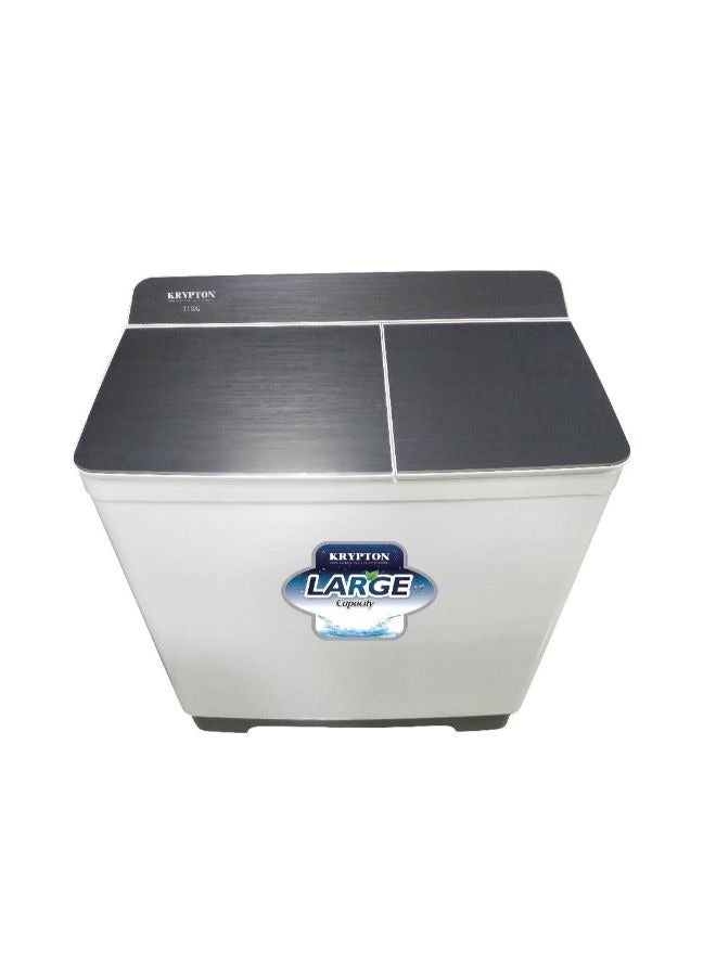 KRYPTON Semi Automatic Twin Tube Washing Machine KNSWM6429 White 