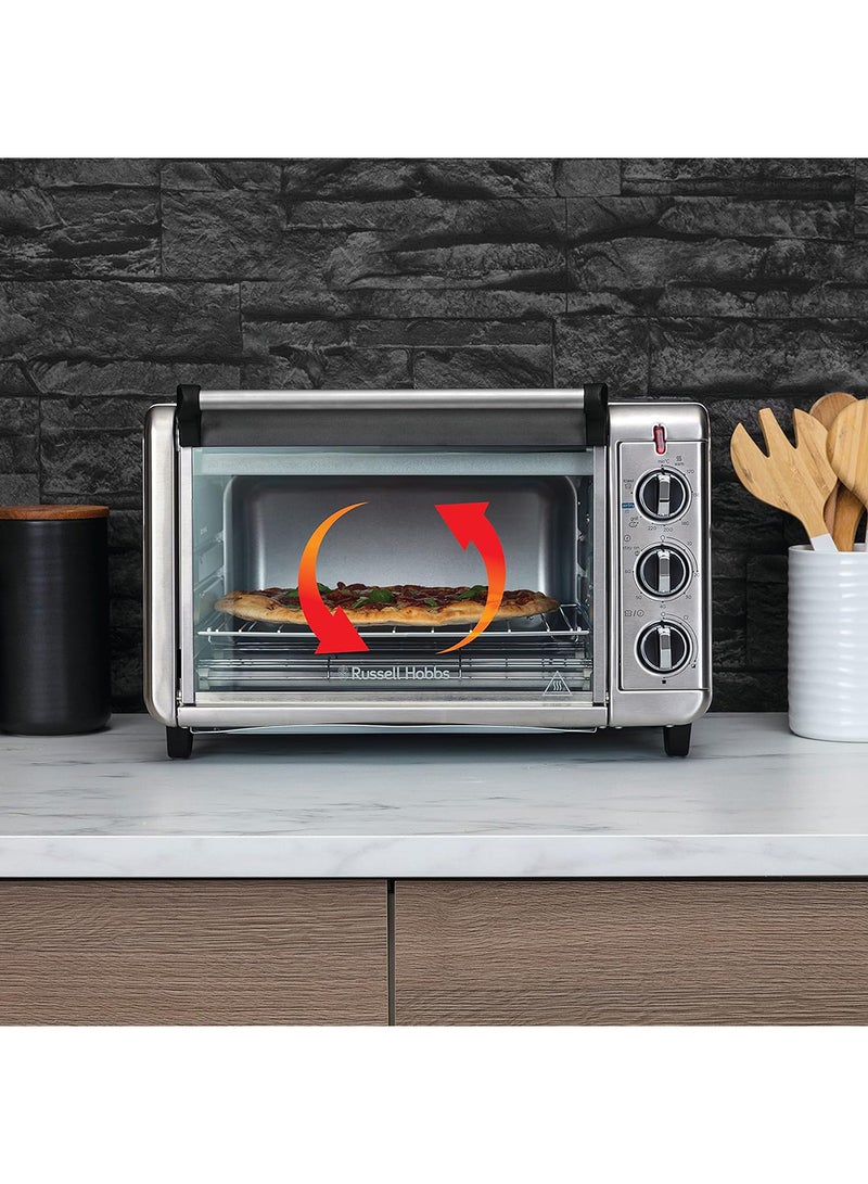 Russell Hobbs - Express Mini Air Fryer Oven, 5 Functions Countertop Convection Oven, Grill & Air Fryer, Stainless Steel 12.6 L 1500 W 26095 Silver - Image 1