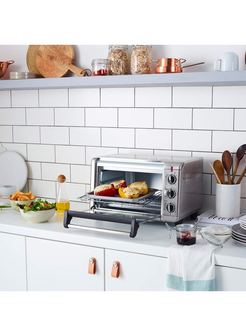 Russell Hobbs - Express Mini Air Fryer Oven, 5 Functions Countertop Convection Oven, Grill & Air Fryer, Stainless Steel 12.6 L 1500 W 26095 Silver - Image 1