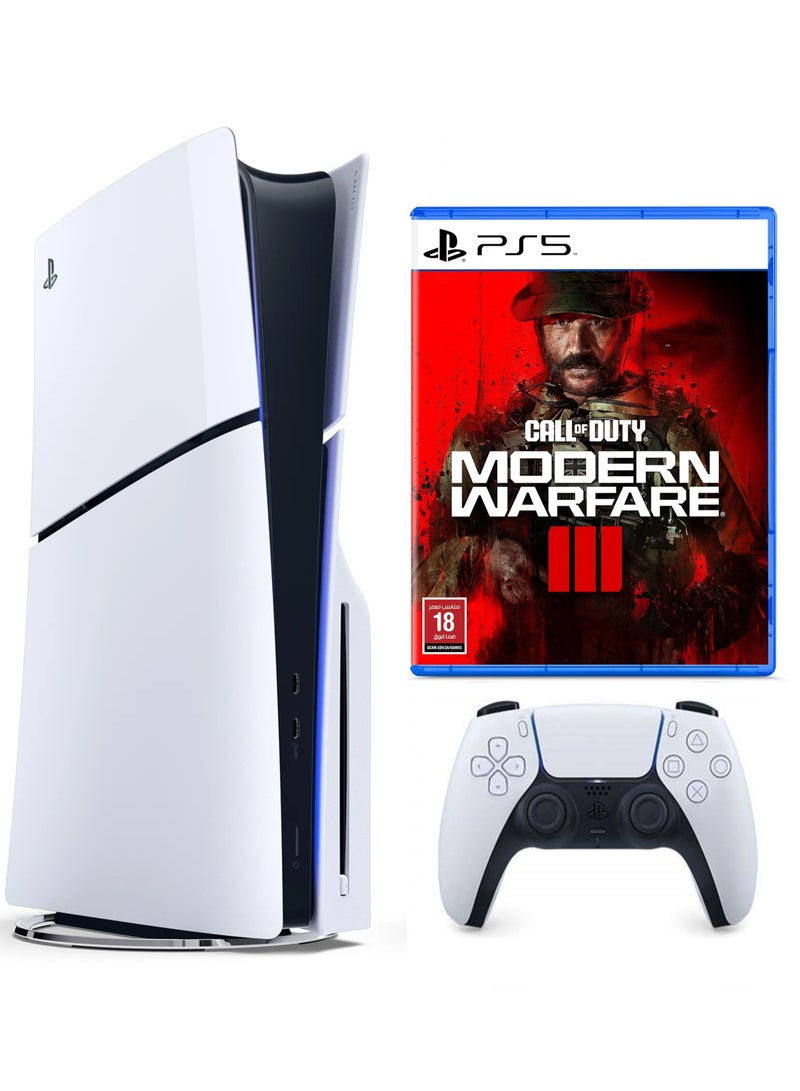 Sony PlayStation 5 Slim Disc Console Ksa Edition With Call of Duty: Modern Warfare III (Ksa Version) - Image 1