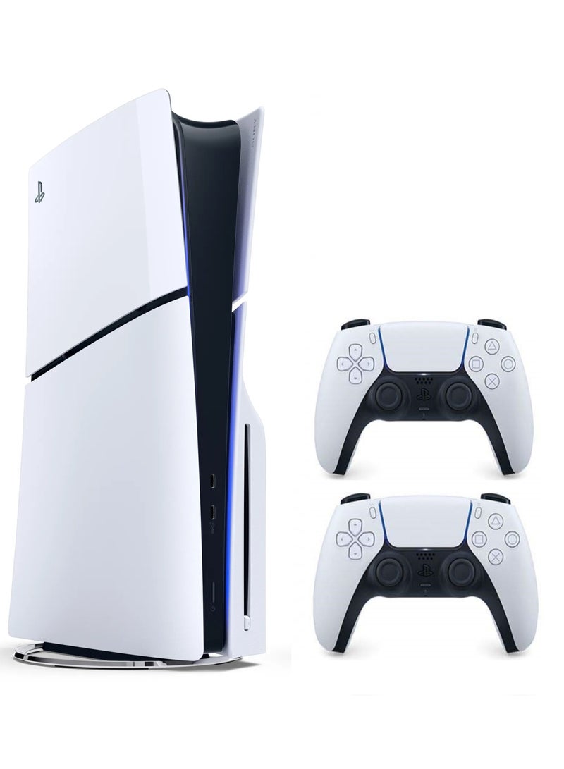 Sony - PlayStation 5 Slim Disc Console Ksa Version With Extra Controller - Image 1