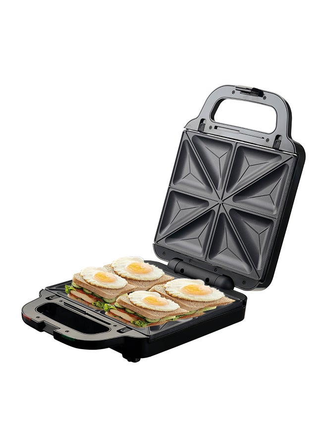 Techno Best 3-In-1 4 Slice Large Sandwich Maker 1400 W BSM-04S Silver  - Image 2