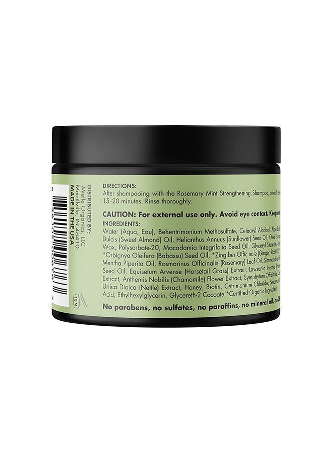 MIELLE Rosemary Mint Strengthening Hair Masque 340grams  - Image 2