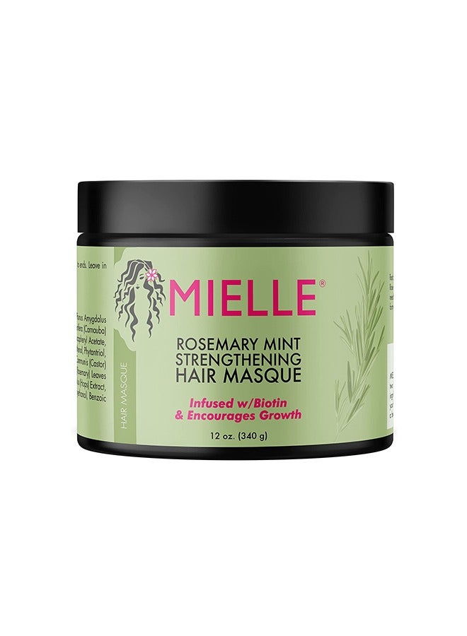 MIELLE Rosemary Mint Strengthening Hair Masque 340grams  - Image 1