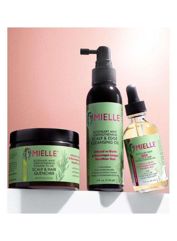 MIELLE Rosemary Mint Strengthening Scalp & Edge Cleansing Oil 118ml - Image 4