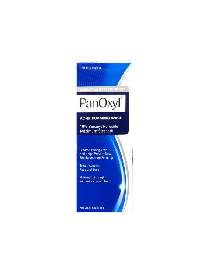 PanOxyl - Acne Foaming Wash 10% Benzoyl Peroxide 5.5 Ounce (Value Pack Of 6) - Image 1