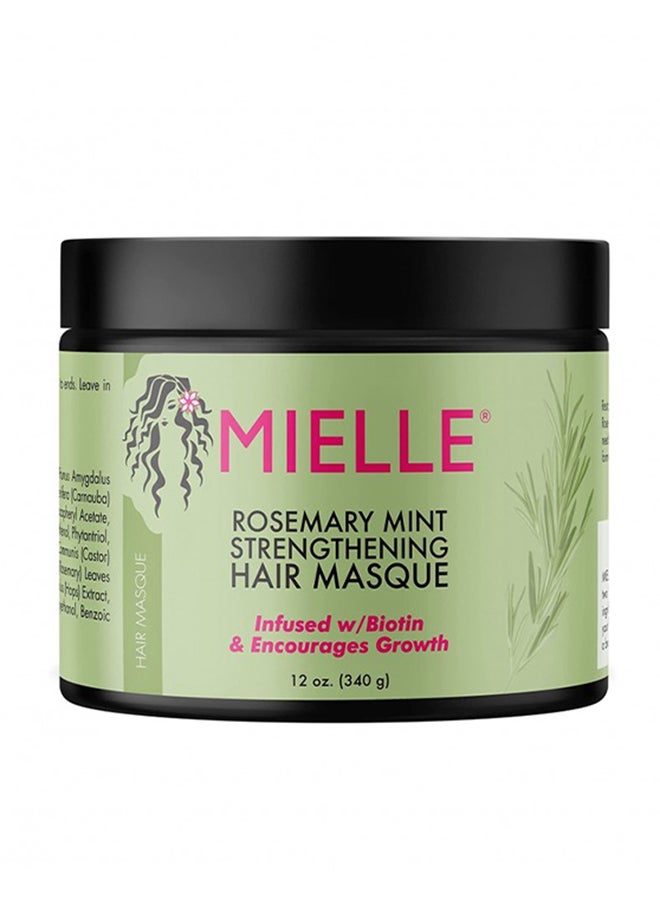 MIELLE Rosemary Mint Strengthening Shampoo, Hair Masque Scalp & Hair Strengthening Oil Serum 355ml  - Image 4