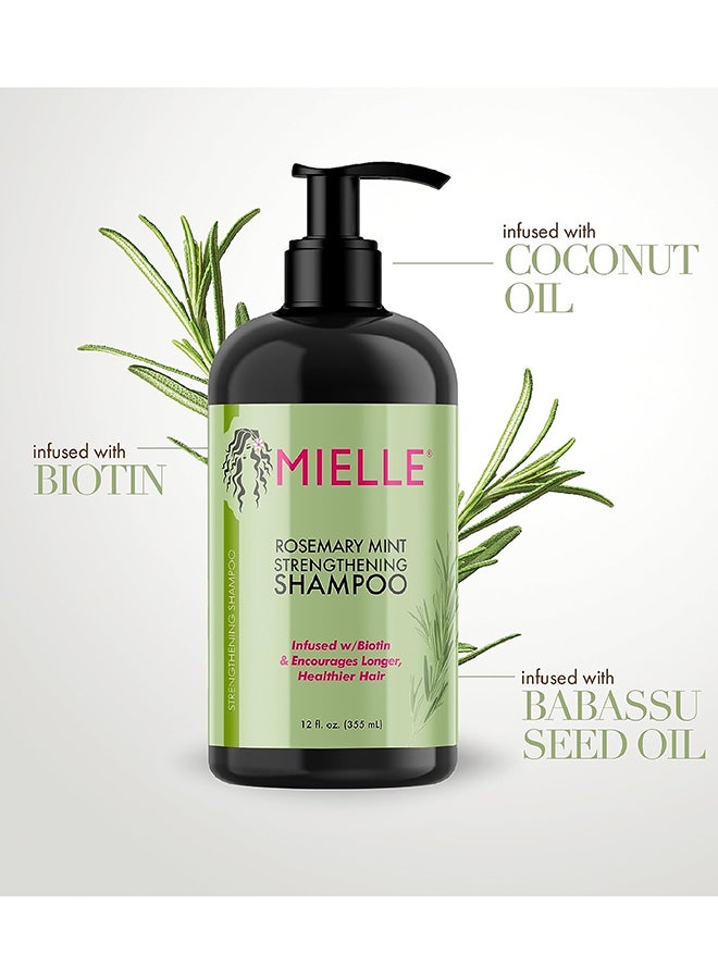 MIELLE Rosemary Mint Infused With Biotin And Encourages Growth Hair Products  Bundle Set 4 Pcs 355+355+340+59ml  - Image 2