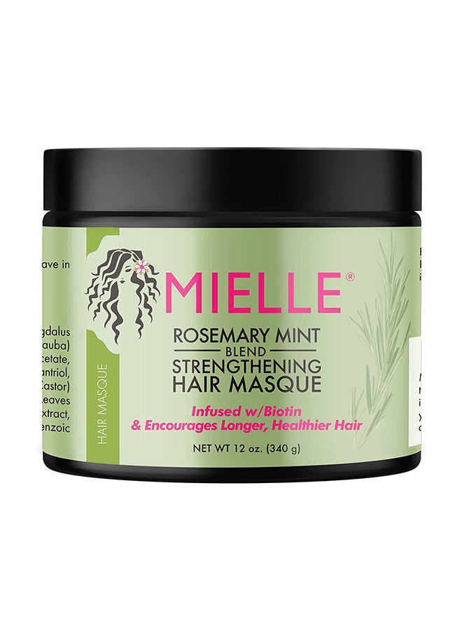 MIELLE Rosemary Mint Strengthening Hair Masque 2 Pack 340ml - Image 2