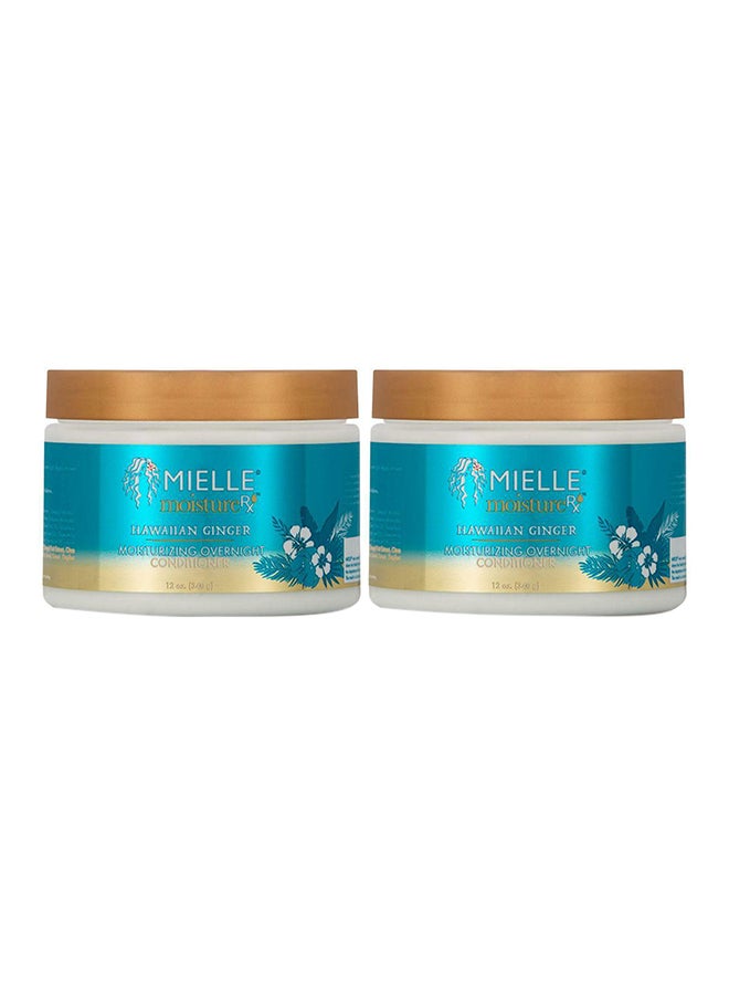 MIELLE Moisture Rx Hawaiian Ginger Moisturizing Overnight Conditioner 2 Pack 340grams 