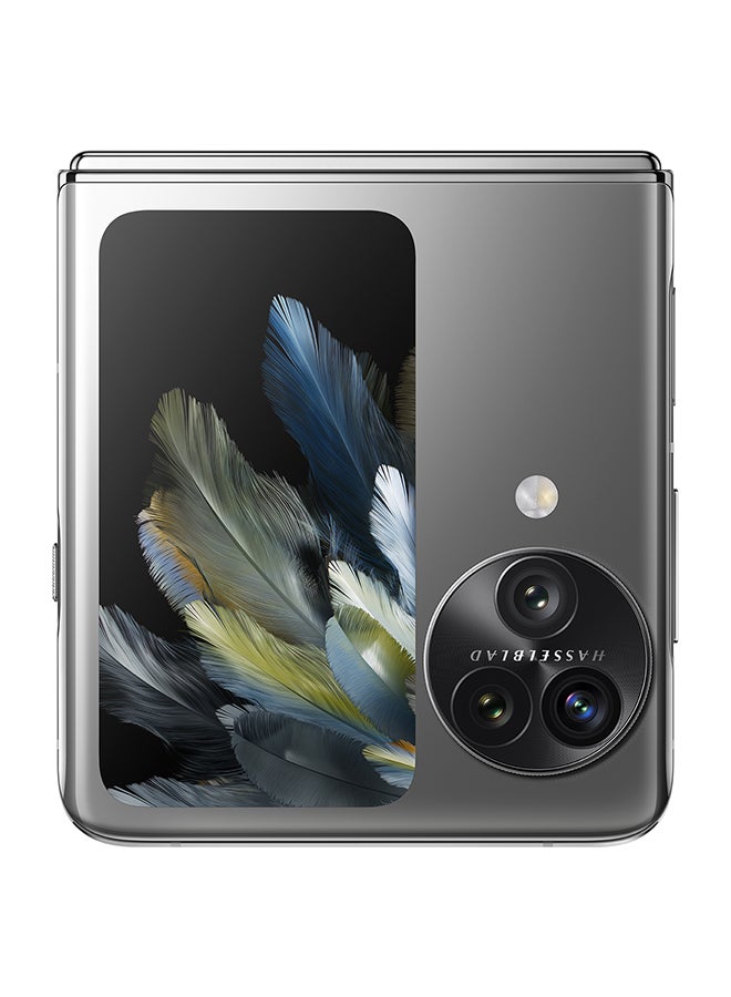 Find N3 Flip Dual SIM Sleek Black 12GB RAM 256GB 5G with Oppo Enco Air earbuds - UAE Version
