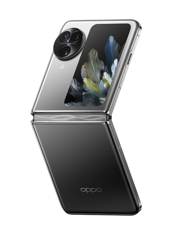 Find N3 Flip Dual SIM Sleek Black 12GB RAM 256GB 5G with Oppo Enco Air earbuds - UAE Version