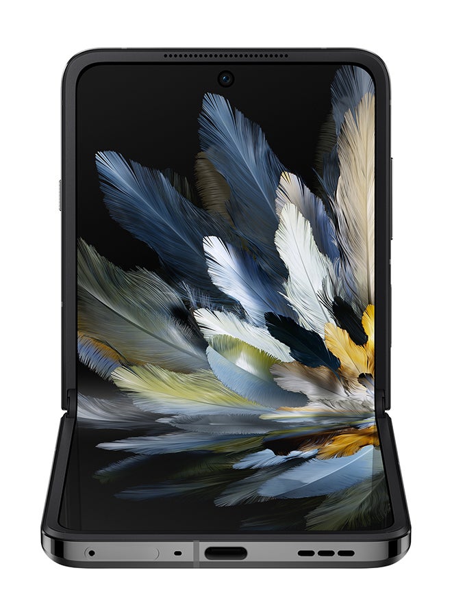 Find N3 Flip Dual SIM Sleek Black 12GB RAM 256GB 5G with Oppo Enco Air earbuds - UAE Version