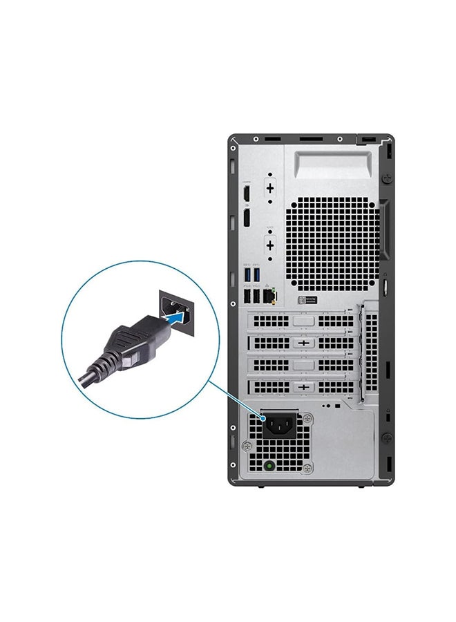 DELL OptiPlex 3000 Desktop, Core i5-12500 Processor/8GB RAM/256GB SSD/Integrated Graphics/Windows 10 Pro english english Black  - Image 5