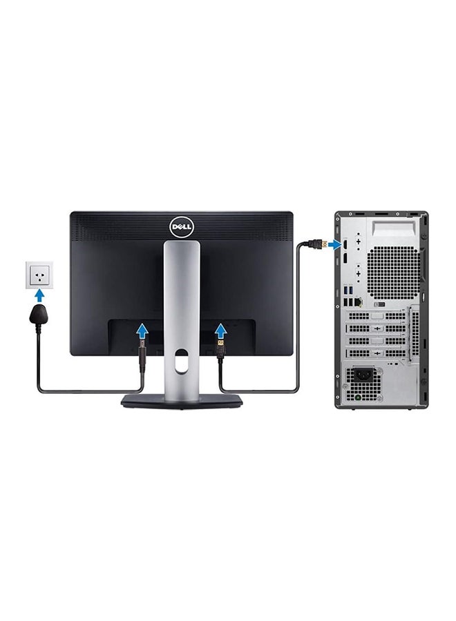 DELL OptiPlex 3000 Desktop, Core i5-12500 Processor/8GB RAM/256GB SSD/Integrated Graphics/Windows 10 Pro english english Black  - Image 4