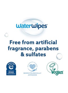 WaterWipes Pack Of 12 Plastic-Free XL Bathing 99.9% Water Based Wipes, Unscented And Hypoallergenic For Sensitive Skin, 192 Count  - Image 4