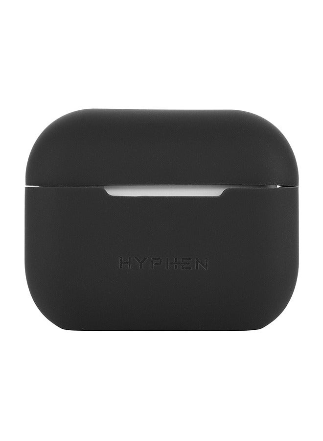 هايفن حافظة Apple AirPods Pro الجيل الثاني من السيليكون بلس، باللون الأسود - Image 1