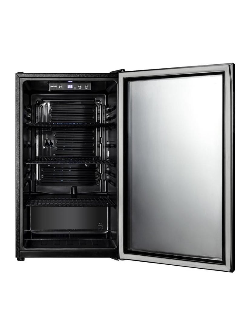 Techno Best - Single Glass Door Display Refrigerator 126 L BRD-126L Black - Image 1
