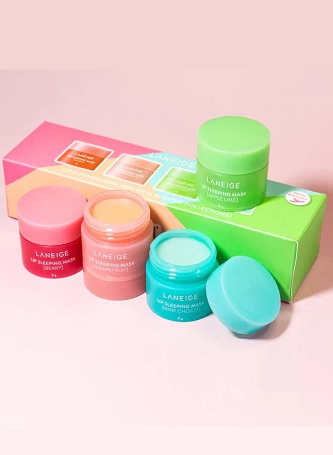 LANEIGE - Lip Sleeping Mask Mini Kit 4 Scented Collections – Travel Exclusive 32grams - Image 1