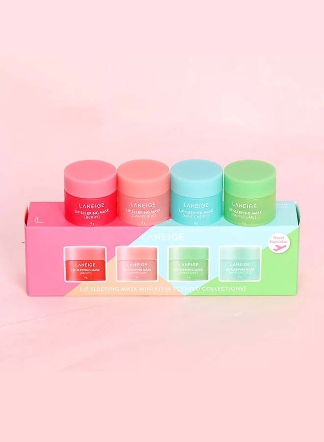 LANEIGE - Lip Sleeping Mask Mini Kit 4 Scented Collections – Travel Exclusive 32grams - Image 1