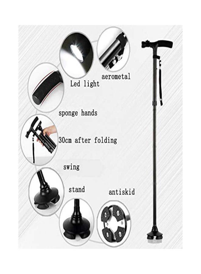Spa Care - Magic Cane Foldable And Adjustable Walking Stick With Led Lights - Image 1