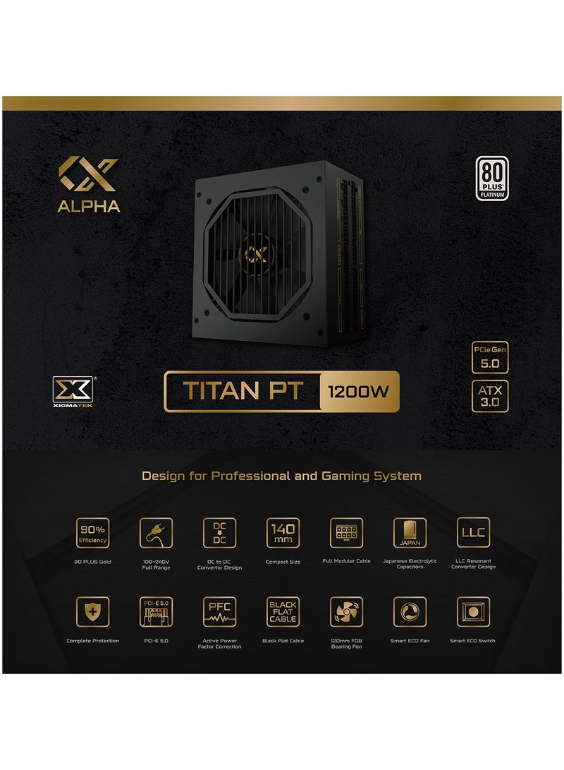 زيجماتيك مزود الطاقة بلاتينيوم 1200 واط من تيتان - Image 5