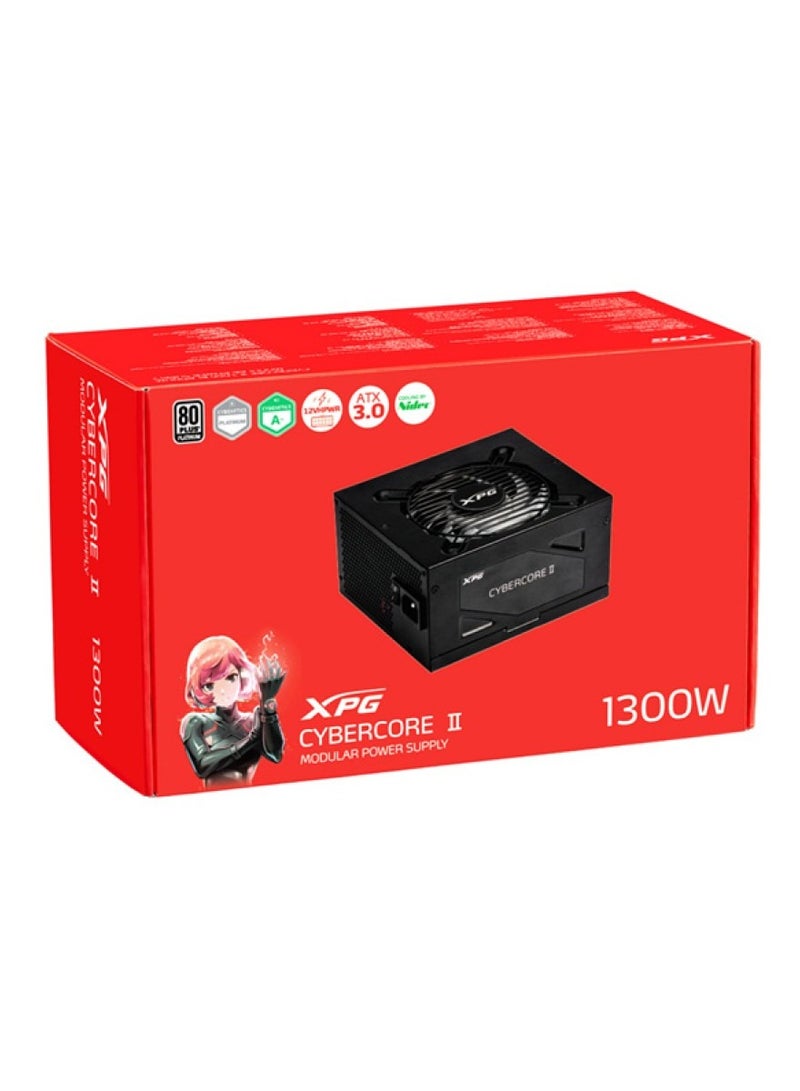 إكس بي جي Cybercore II 1300 Platinum-Modular 1300W ATX 3.0 Power Supply 80+ Platinum-BKCGB أسود - Image 1
