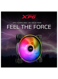 XPG Fan Hurricane 140Mm ARGB PWM Fan-BKCW Black  - Image 1