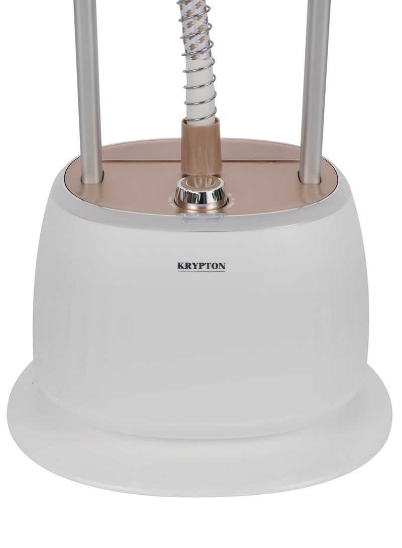 KRYPTON - Garment Steamer With Automatic Shut Off, Adjustable Pole, with Ironing Board/ Suitable for All Kinds of Fabric, Softens, Straightens and Removes Wrinkle 1.6 L 1800 W KNGS6565 white - Image 1