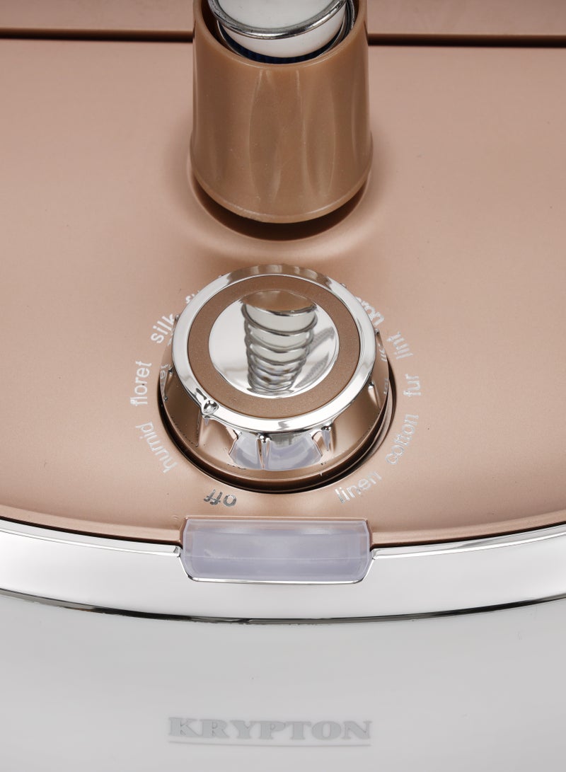 KRYPTON - Garment Steamer With Automatic Shut Off, Adjustable Pole, with Ironing Board/ Suitable for All Kinds of Fabric, Softens, Straightens and Removes Wrinkle 1.6 L 1800 W KNGS6565 white - Image 1