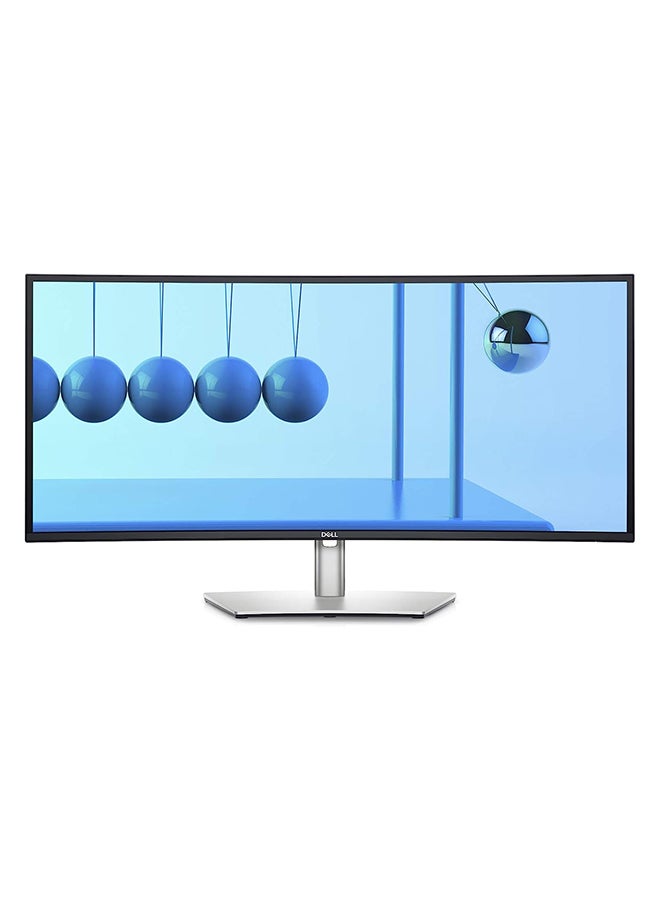DELL 34-Inch U3421WE UltraSharp USB-C WQHD (3440x1440) Curved Monitor, 60Hz, IPS, 5ms, Built-in Speakers, 2x USB-C, DisplayPort, 2x HDMI, 5x USB, 3 Year Warranty Silver  - Image 1