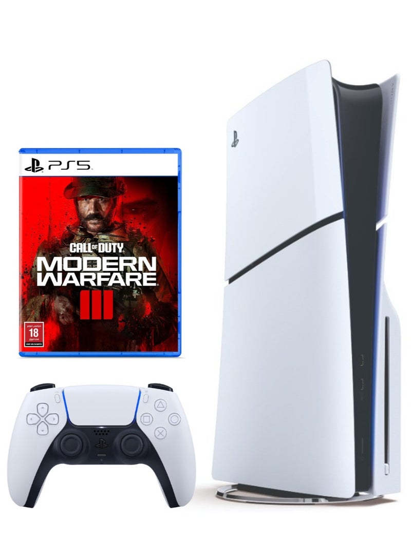 Sony PlayStation 5 Disc Console (Slim) With Call Of Duty Modern Warfare III  - Image 1