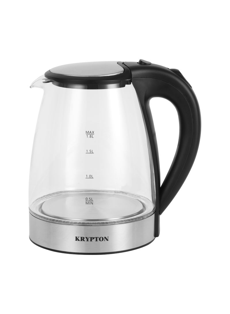 KRYPTON 2 In 1 Digital Tea Maker - Stainless Steel Filter | Temperature Adjusting, Boil-Dry Protection | 2 Years Warranty 1.2 L 2200.0 W KNTM6445 Black and Silver  - Image 4