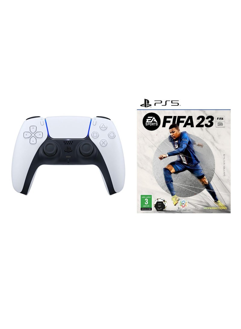 PlayStation 5 Slim Disc Console With Extra Controller Grand theft auto V (INTEL VERSION) and EA FIFA 23 KSA VERSION