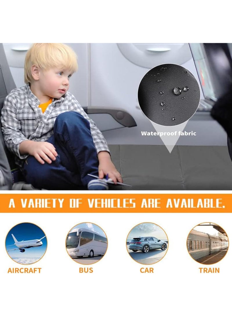 Rock Pow Toddler Airplane Seat Extender Portable Airplane Bed For Toddler Travel Essentials Airplane Travel Accessories For Flying Sleeping Business Car And Travel Airplane Footrest  - Image 4