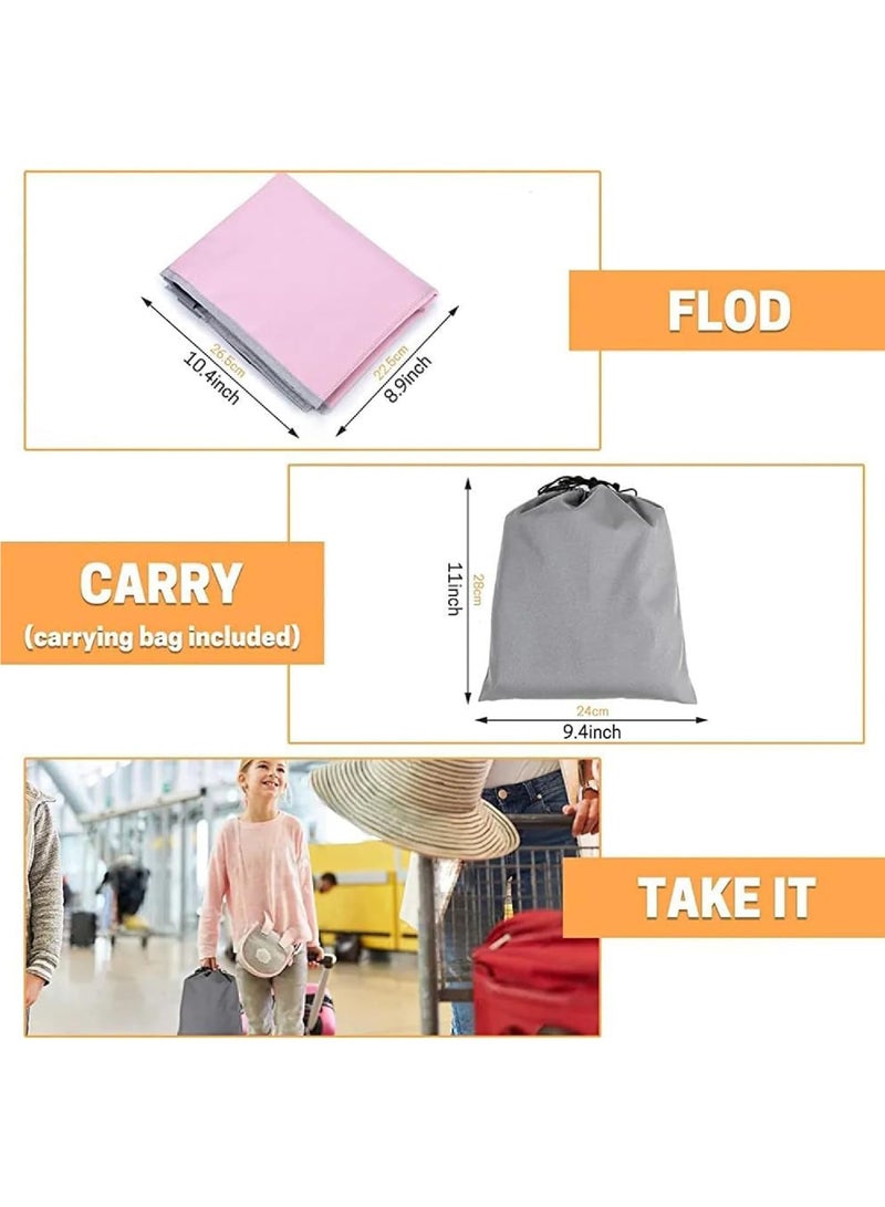 Rock Pow Toddler Airplane Seat Extender Portable Airplane Bed For Toddler Travel Essentials Airplane Travel Accessories For Flying Sleeping Business Car And Travel Airplane Footrest  - Image 3